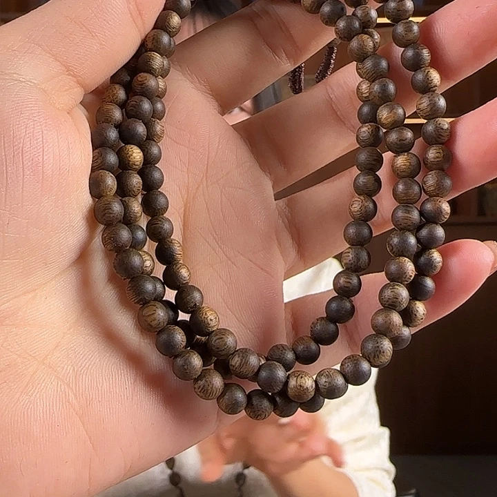 沉香手串A05圆珠多圈 11mm 多样性发一