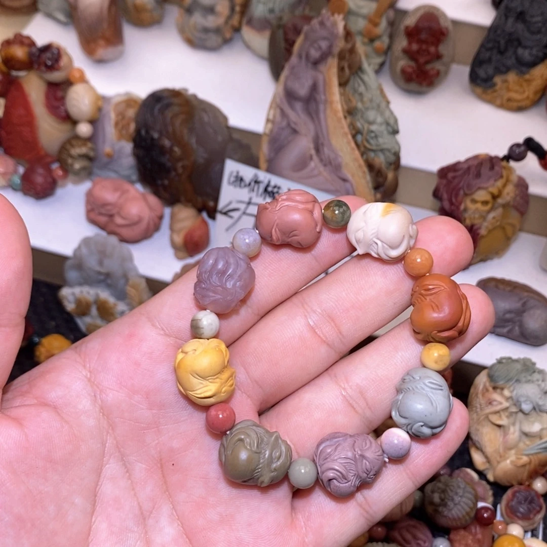 石英质玉（阿拉善玉）未镶嵌手链