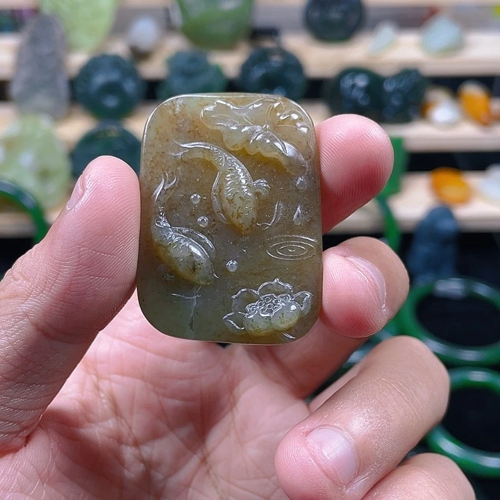 和田玉未镶嵌挂件