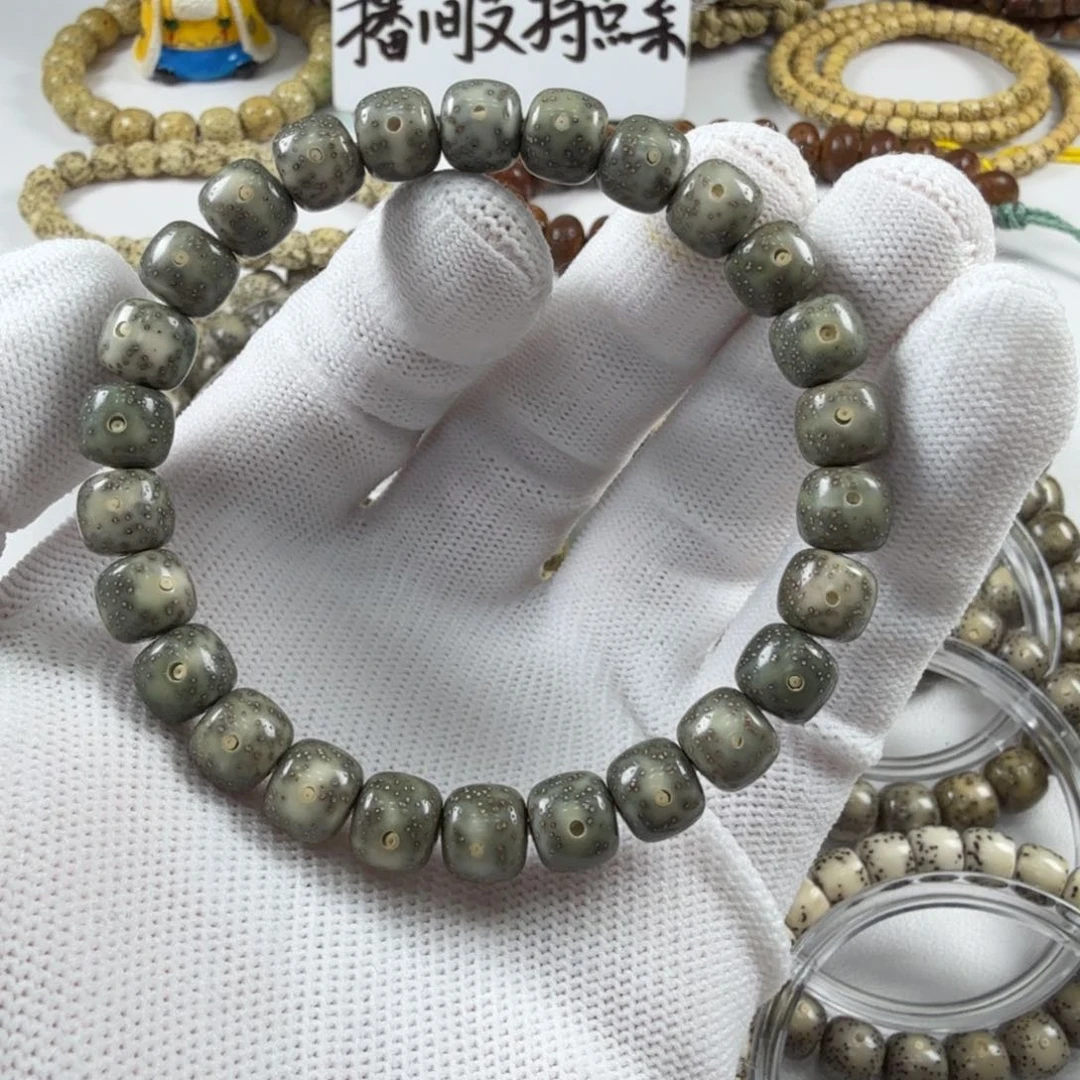 星月菩提吊坠石玉满绿98