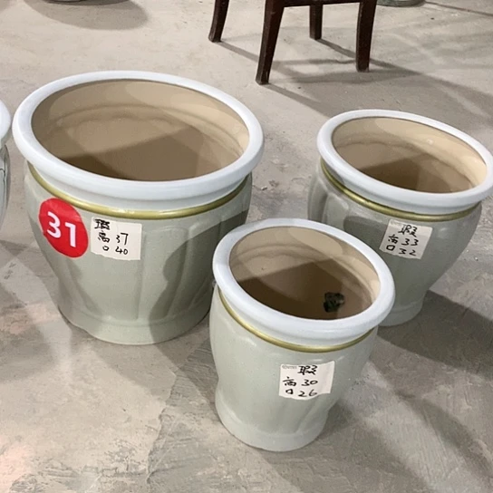 【闪购商品】陶瓷花盆默认瑕疵