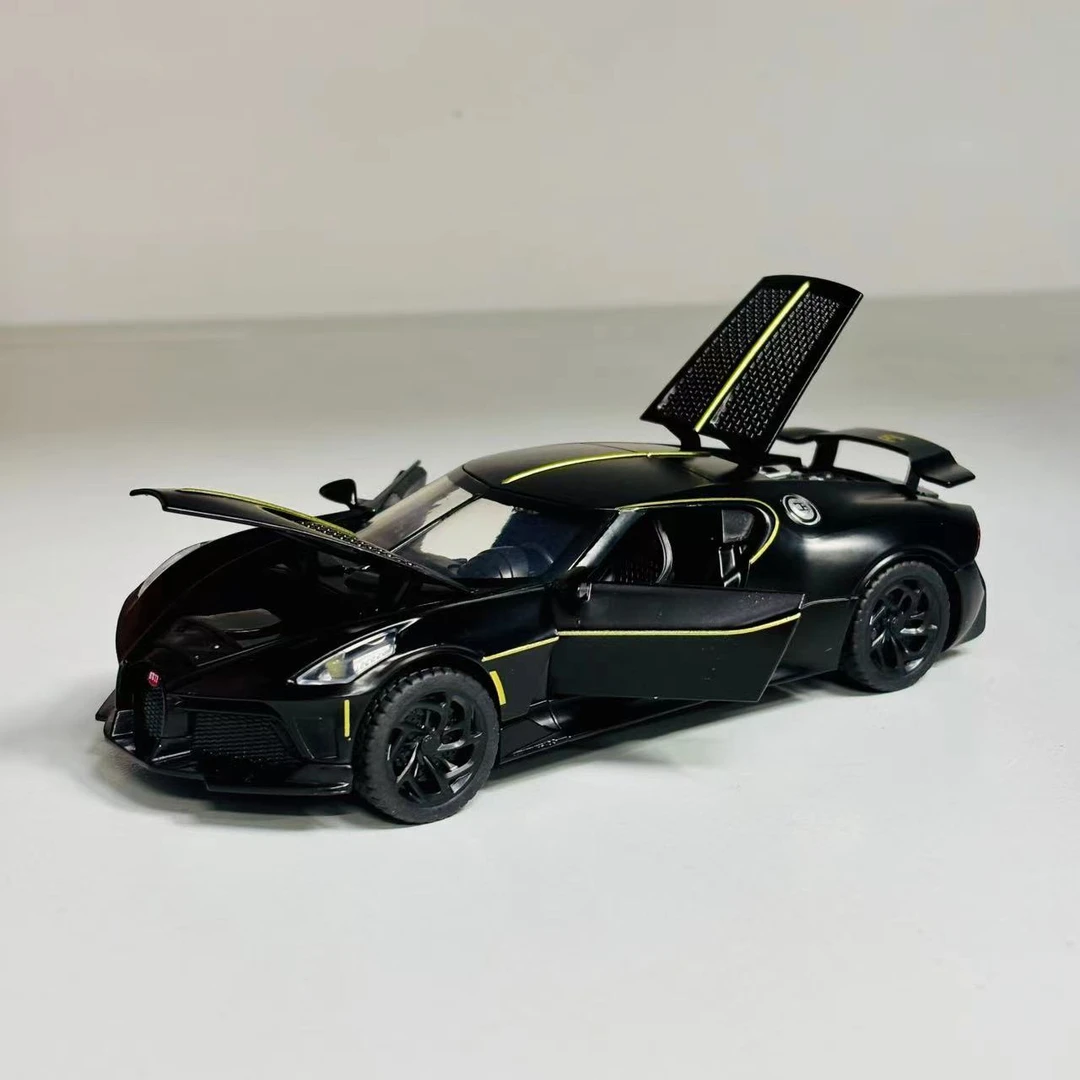 1:32合金声光布加迪跑车回力车