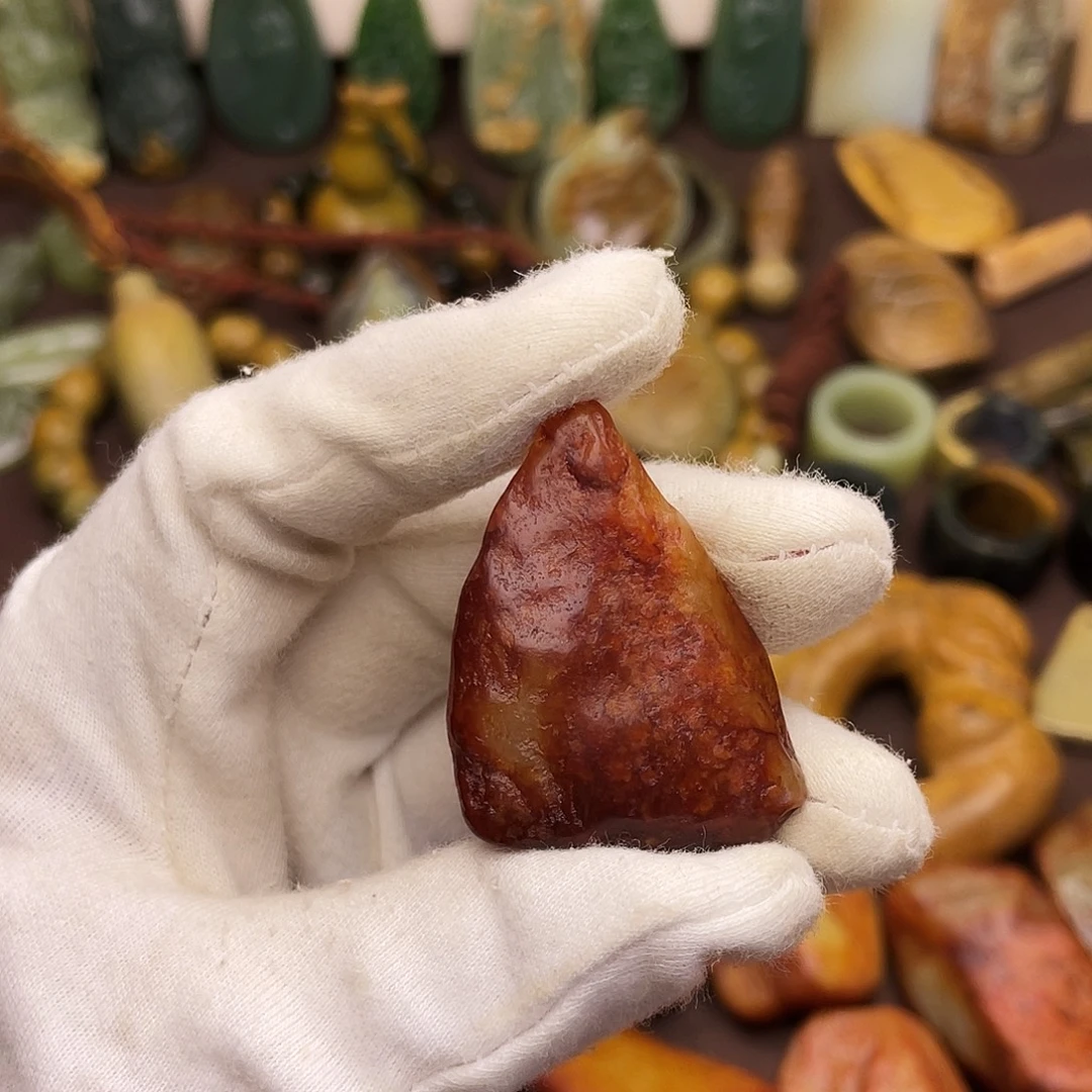 岫岩河磨玉（透闪石质玉）未镶嵌颈饰