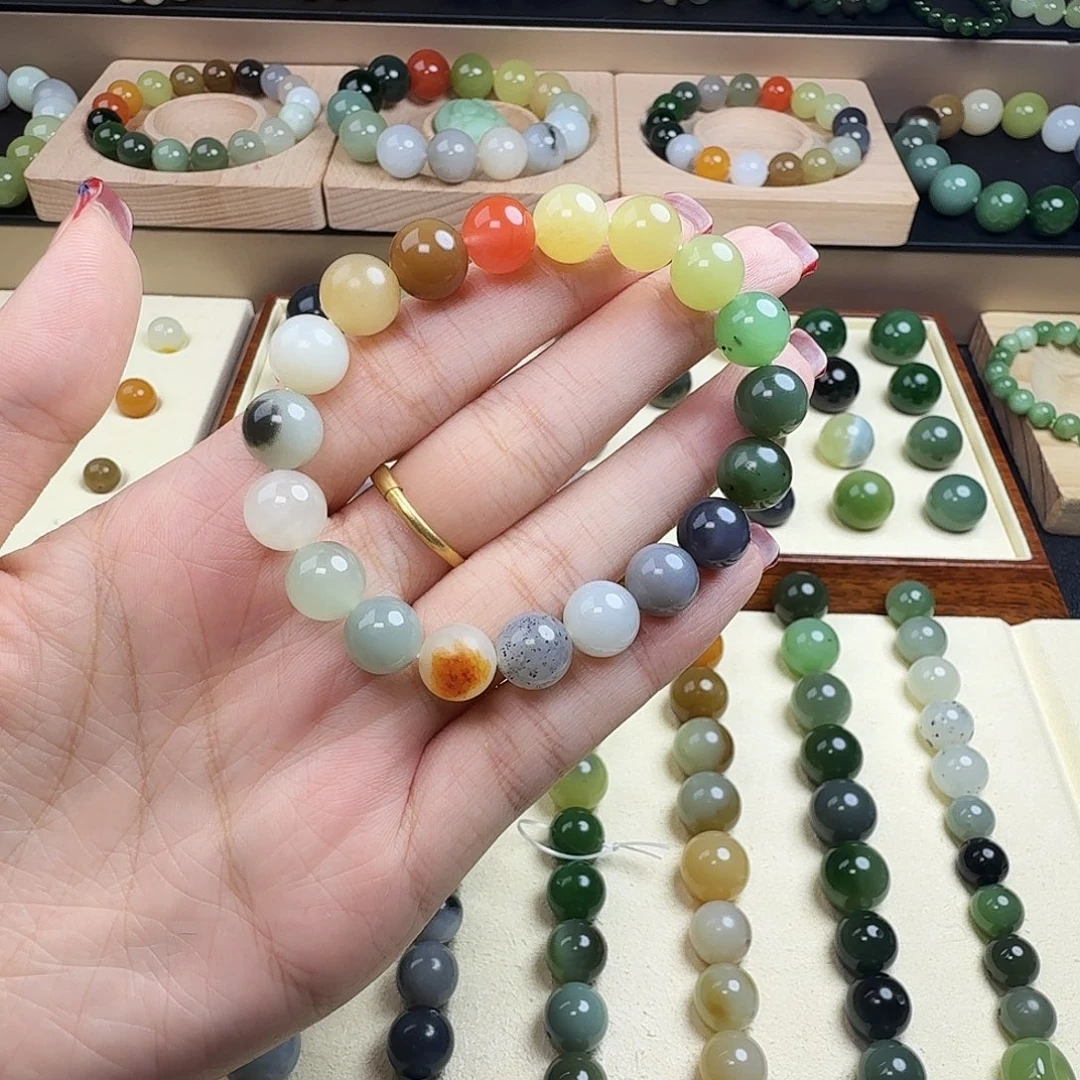 和田玉未镶嵌手串