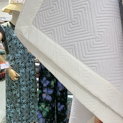 紫色 灰边枕套 仅此一套