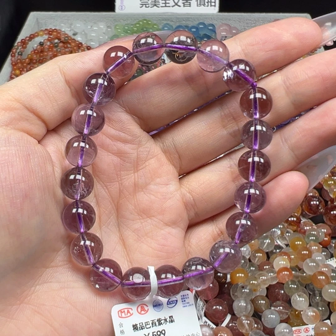 未镶嵌水晶手链卡9精品巴西紫水晶12