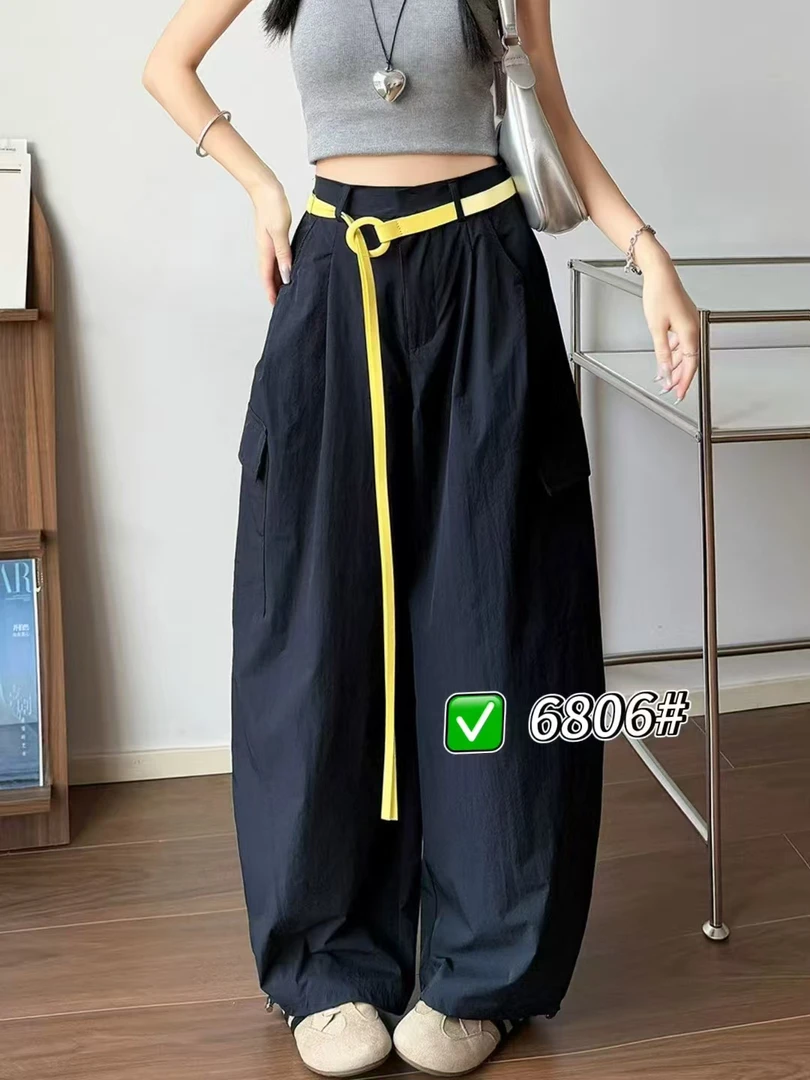 2025秋季新款阔腿裤工装裤休闲时尚女裤