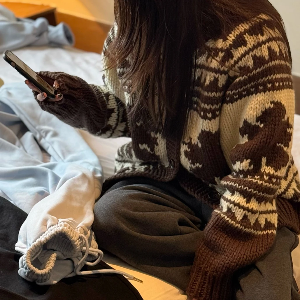 韩系羊羔毛外套女秋冬宽松加厚保暖慵懒
