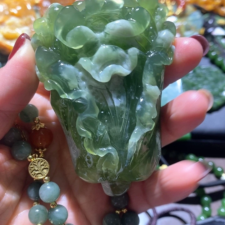 岫玉毛衣链未镶嵌