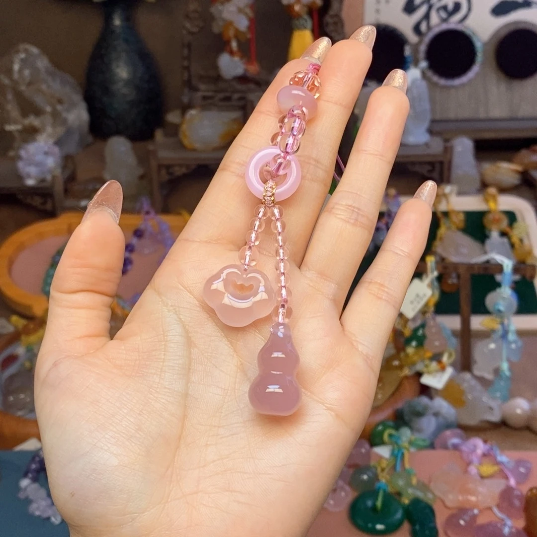 玛瑙/玉髓未镶嵌车挂挂件