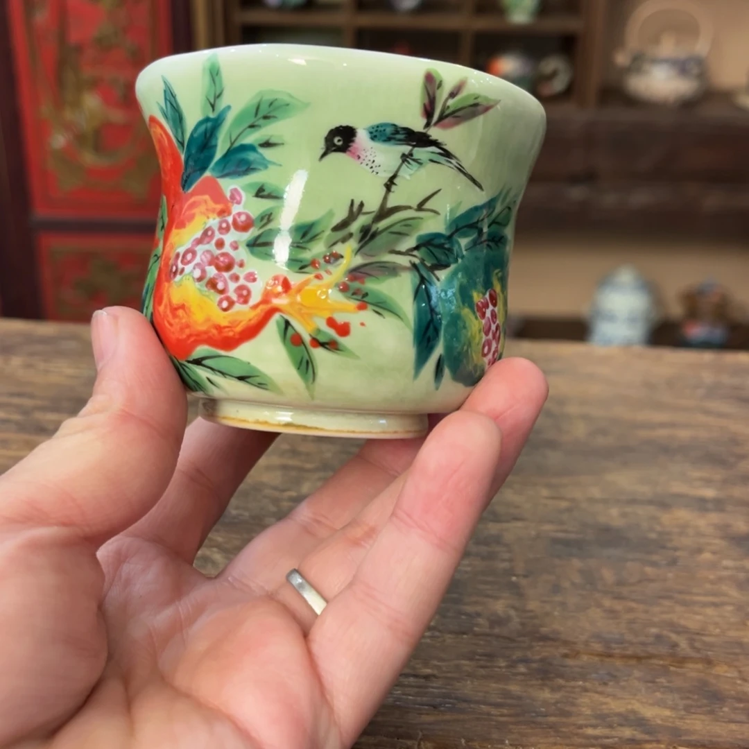 柴烧手工手绘陶瓷