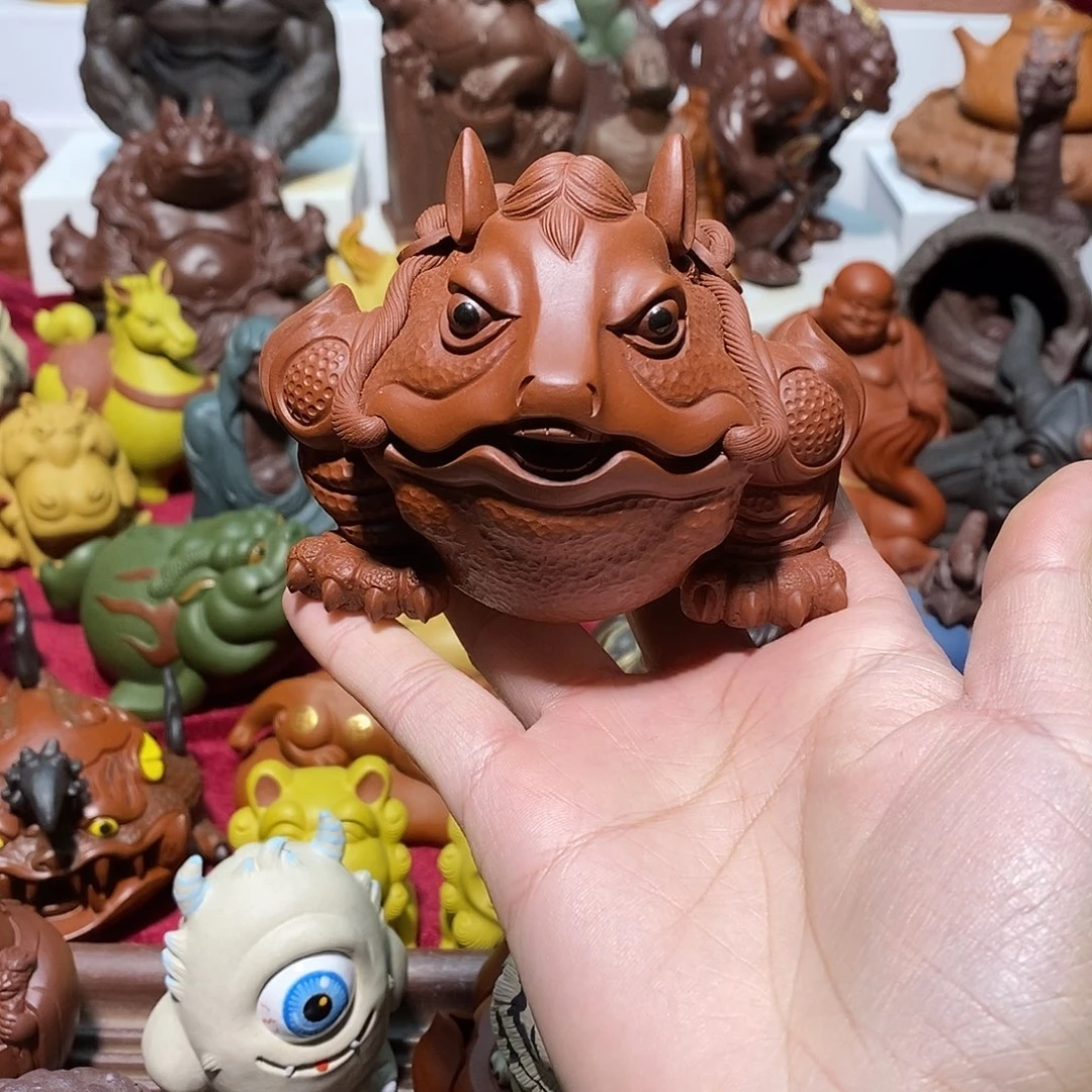 紫砂茶宠宜兴紫砂马蟾