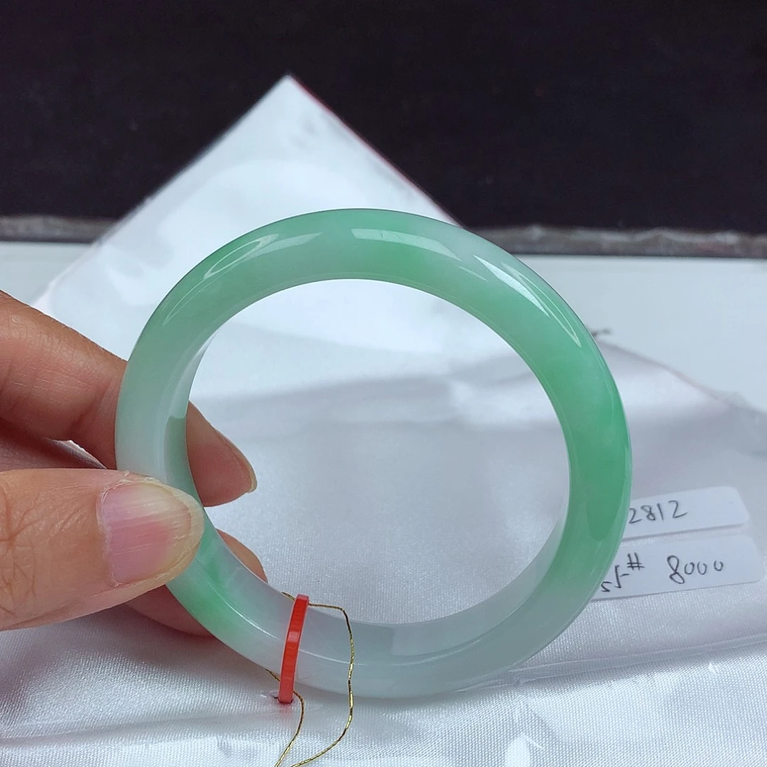 未镶嵌手镯翡翠55圈2812