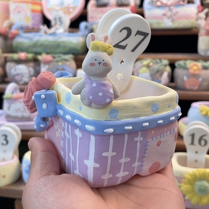 27……手工手绘花盆