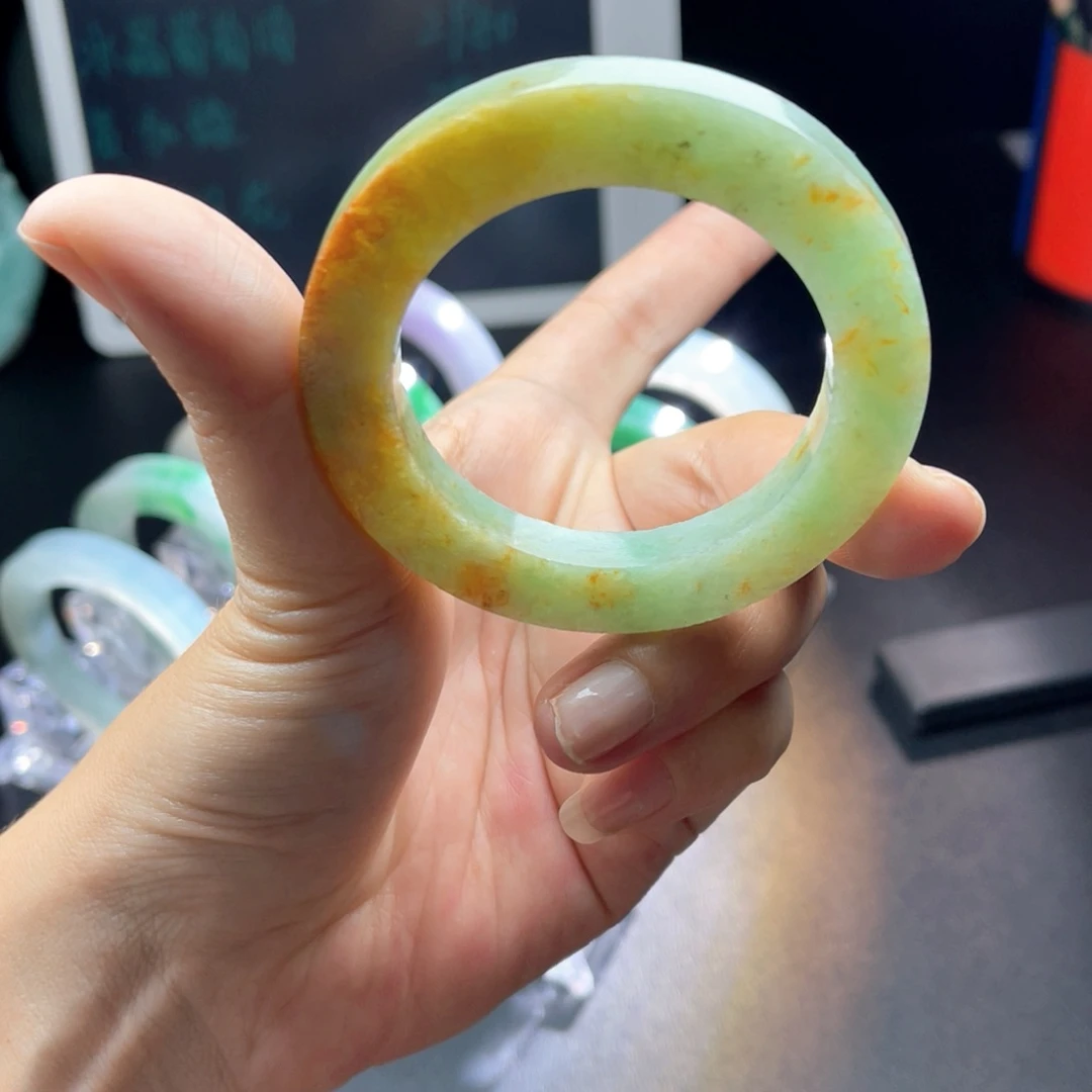 未镶嵌天然翡翠手镯定制定制翡翠