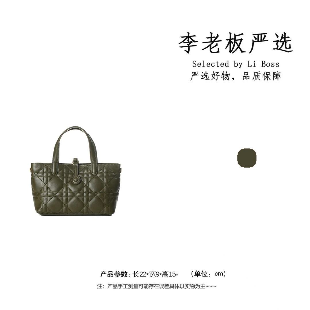 【李老板专属】单肩菱格单肩包做旧防脏手提款 5179-青苔绿