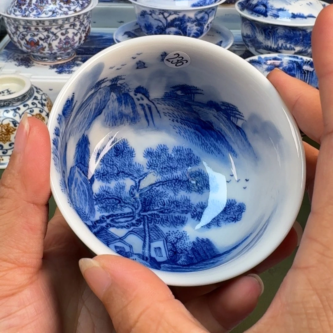 景德镇纯手绘茶具圆圆236