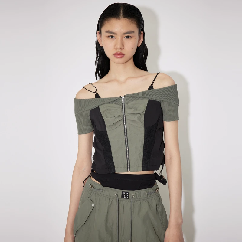 REVAN芮范高级感干练一字肩单衣RM30801112