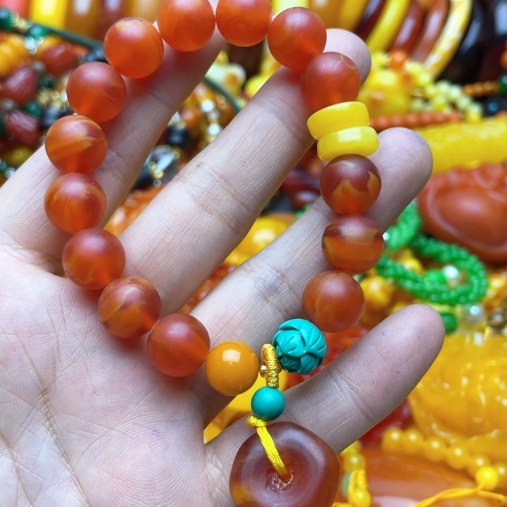 树脂制品78号红色手串