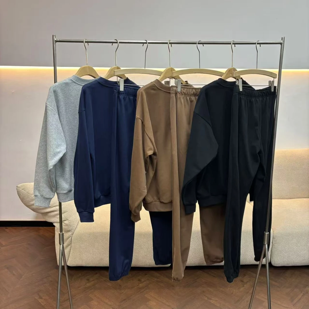 【特价】CTZ3932 美国客人订单 四色字母卫衣束脚裤运动套装