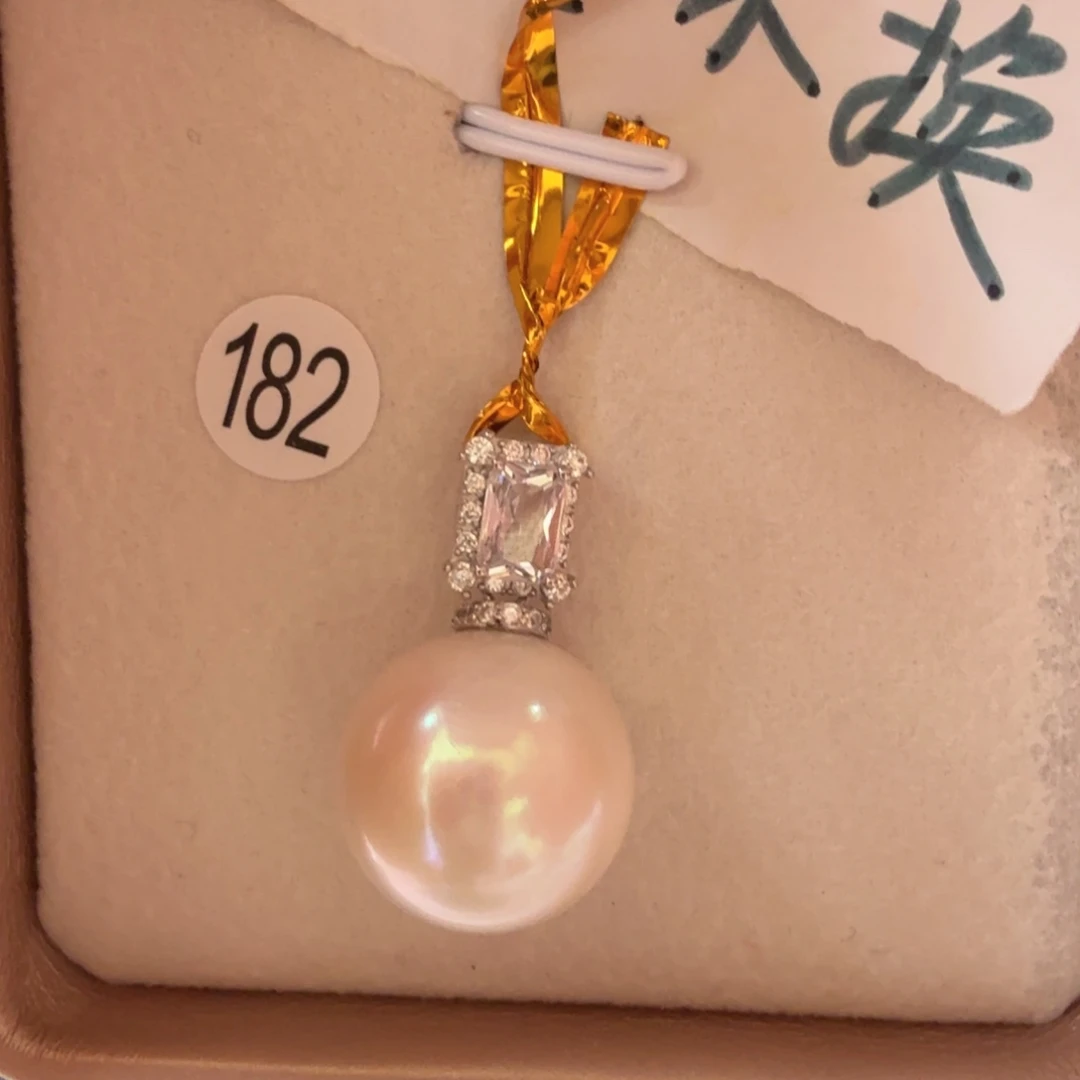 淡水珍珠银S925镶嵌颈饰微*