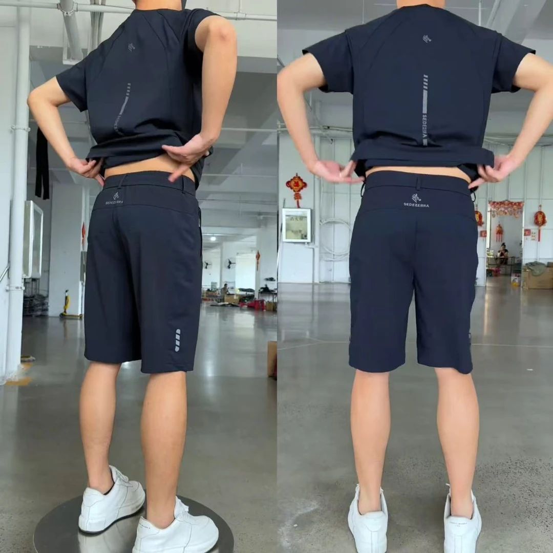 【明哲男装】男士夏季超薄呼吸网眼套装