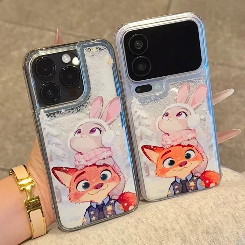 奥菲顿冬日朱迪尼克流沙手机壳15适用iPhone16小米17vivo华为oppo