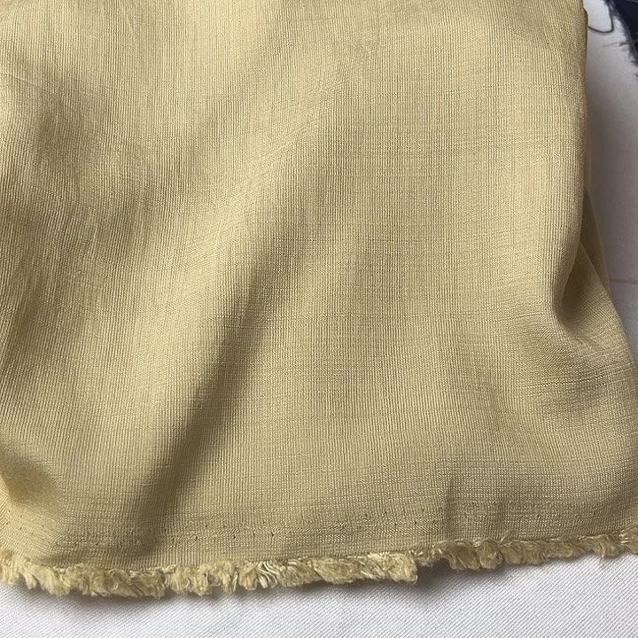 棉混纺浅卡麻棉2米