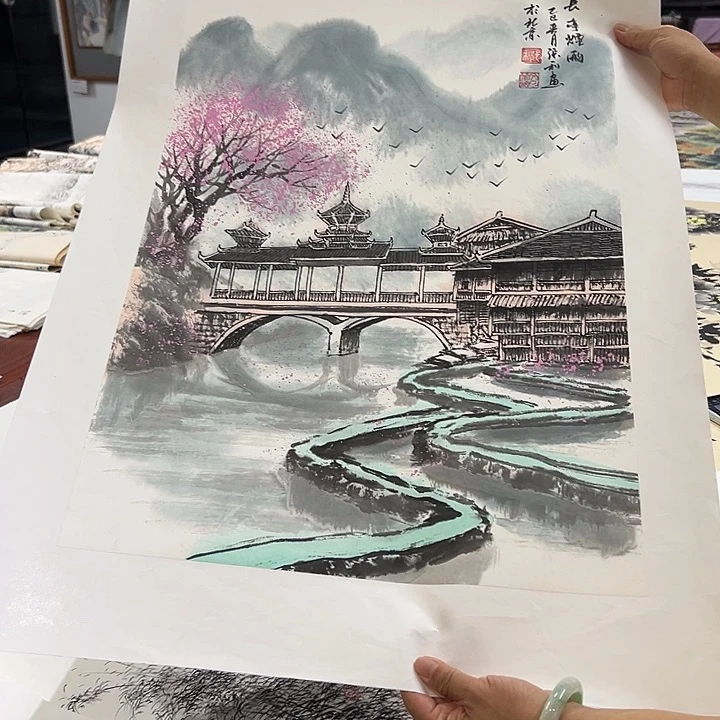 国画精品手绘国画作品