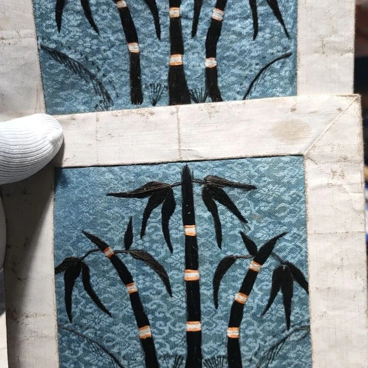 丽***节节高升刺绣一对