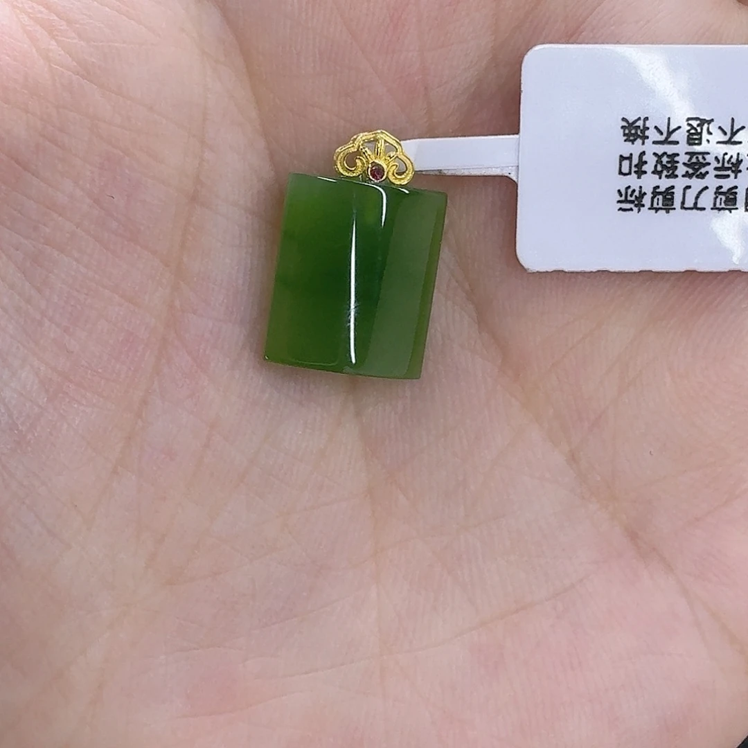 和田玉18K金镶嵌颈饰曦**队