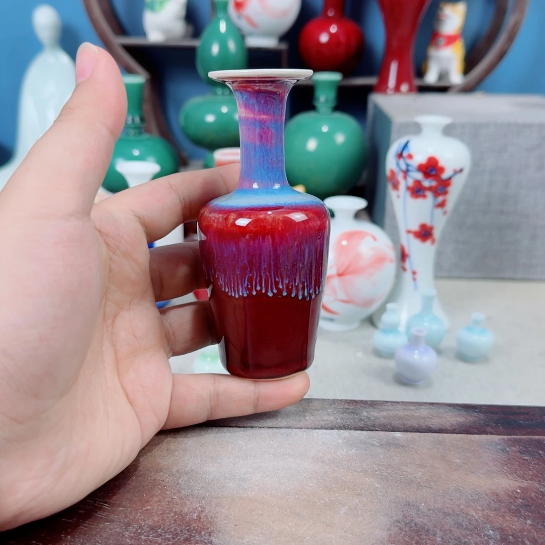 陶瓷手工小花器摆件