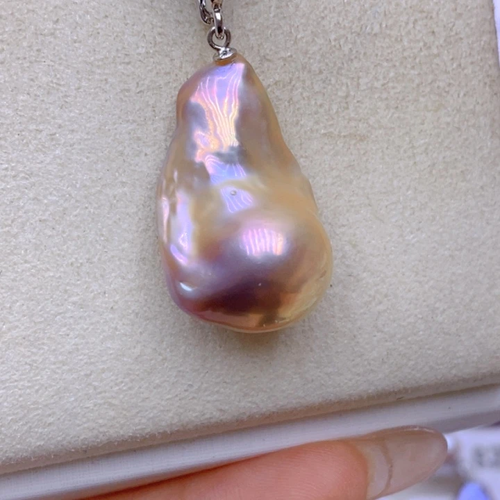 未镶嵌淡水珍珠吊坠(赠链)