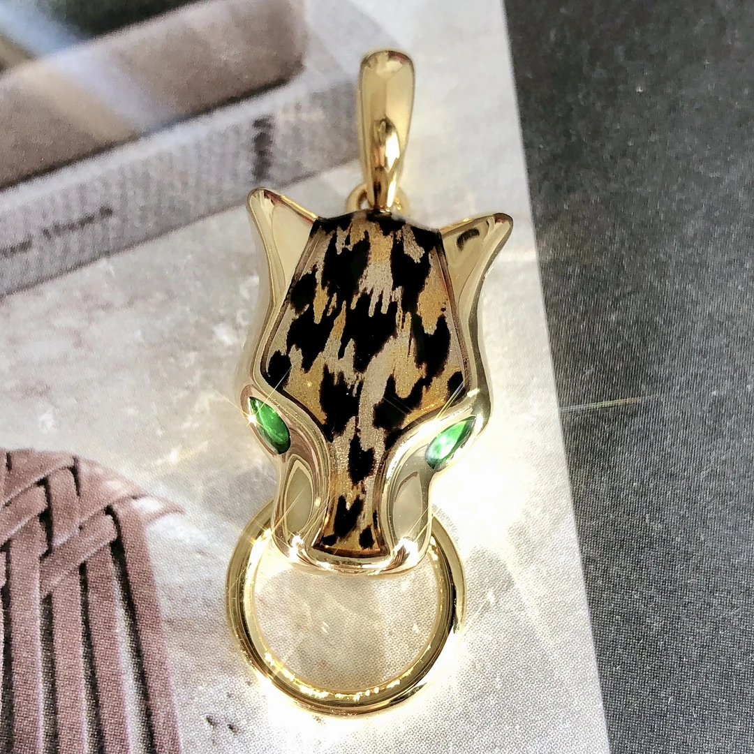 【皇冠轻奢】18k金| 意大利豹发系列豹头吊坠 酷飒大气