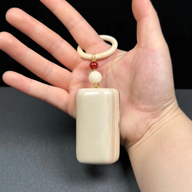 P4594天然猛犸牙 肥皂39*64*21mm 支持鉴定 假一罚四