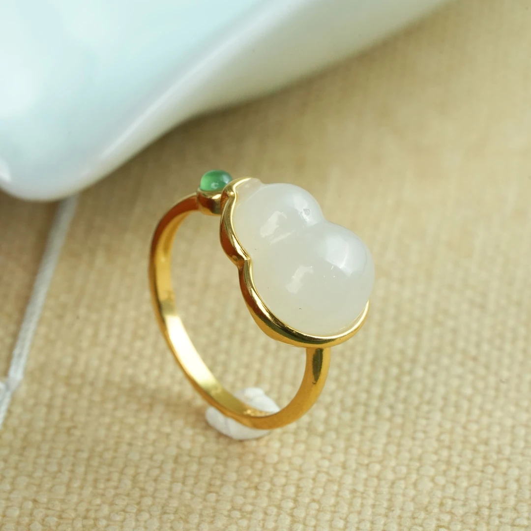 【小北严选】S925银和田玉戒指约9*12mm【多样性发一件】-BH190X252