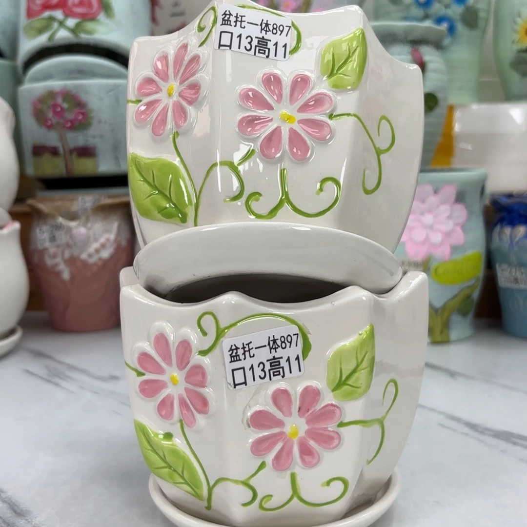 @夏西陶瓷花盆@@5897