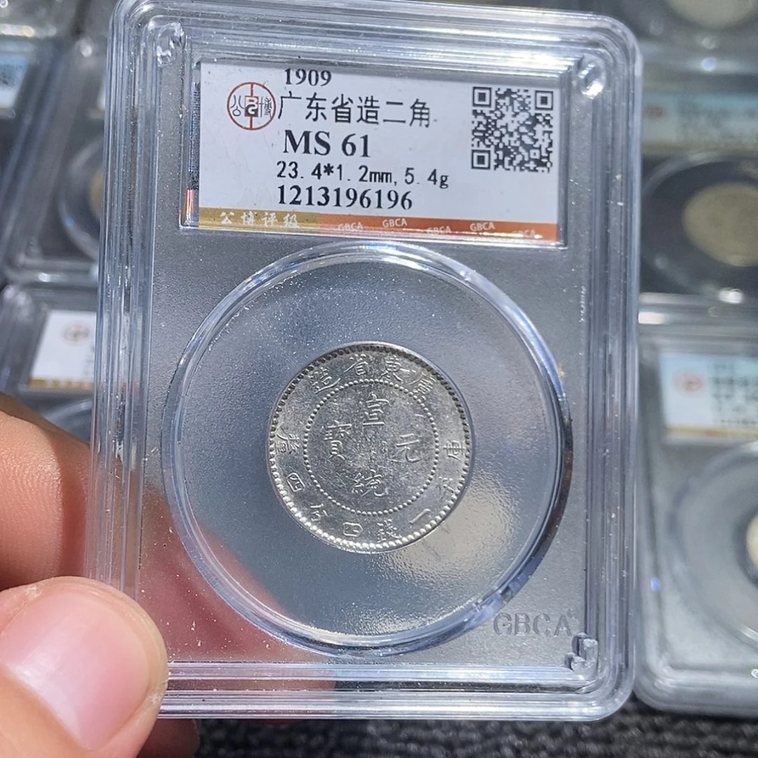 银大头广东宣统两角龙6196