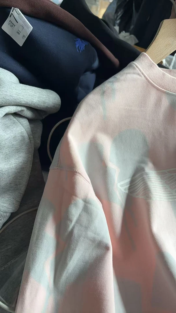 8942卫衣男女可穿大印花宽松洋气卫衣毛圈休闲