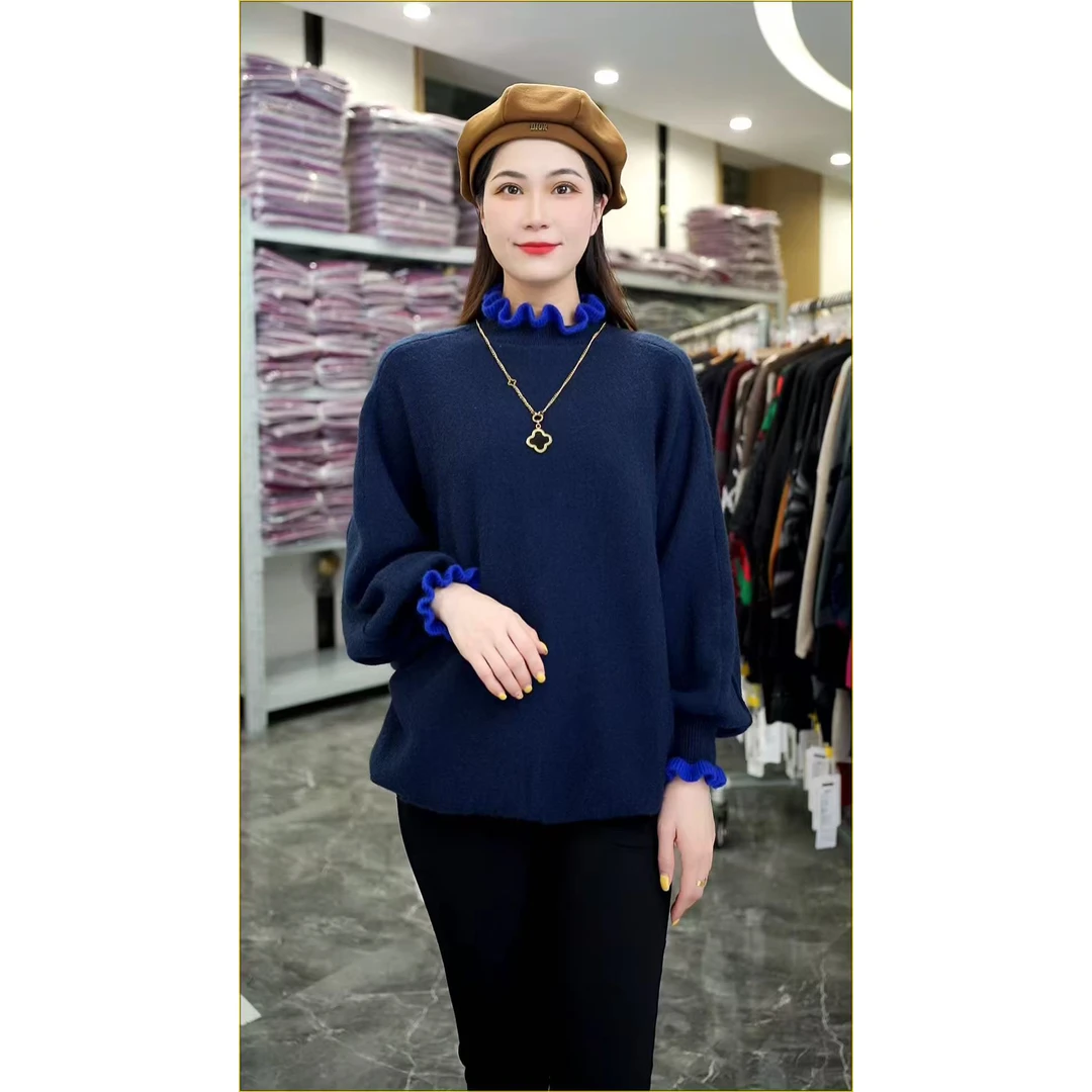 加厚保暖【翰墨丹青】秋冬必备时尚大气上档次高档毛衣上衣-3058#