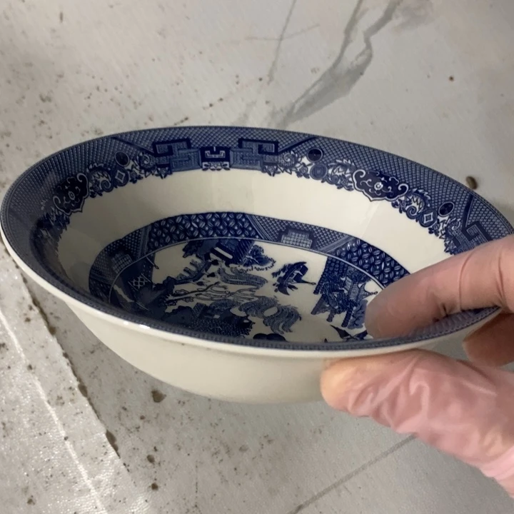 瓷片威基伍德斗笠碗口径15厘米高度5厘米