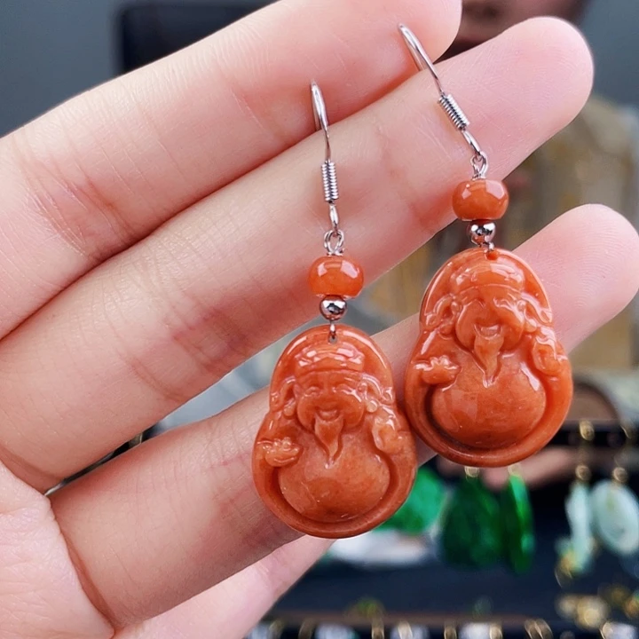 翡翠耳饰未镶嵌饰品