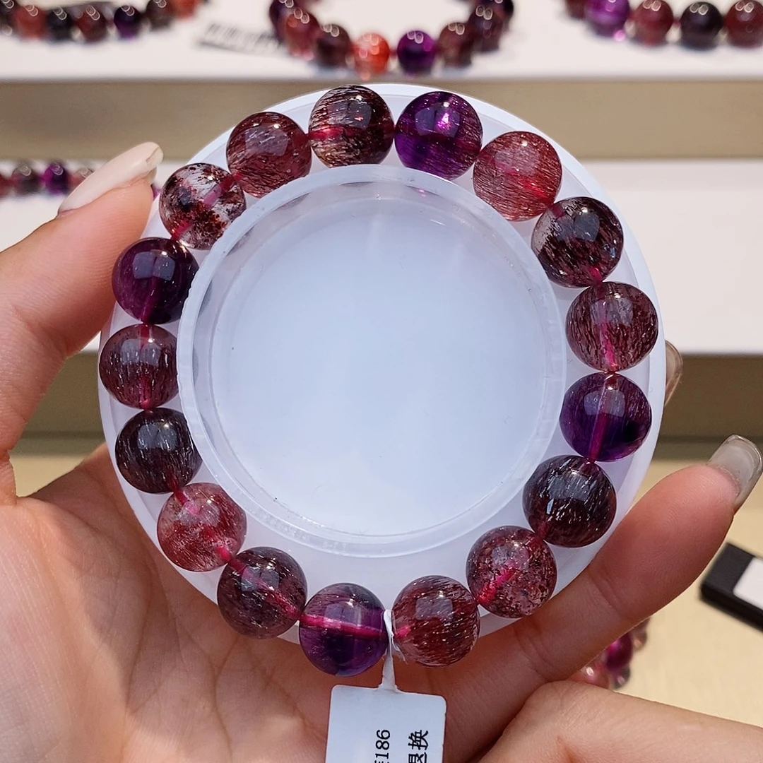 手链黄晶未镶嵌黑加仑超七11+