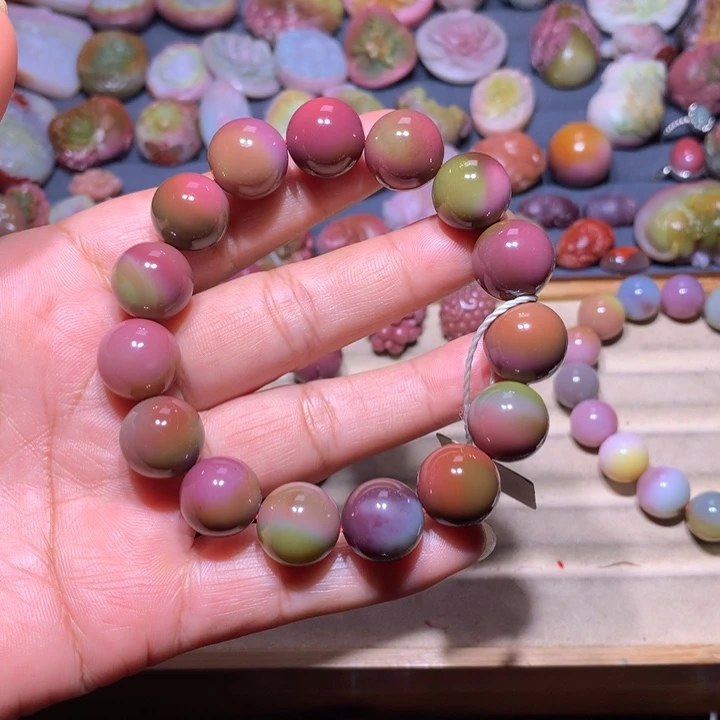 玛瑙/玉髓未镶嵌手链盐源玛瑙