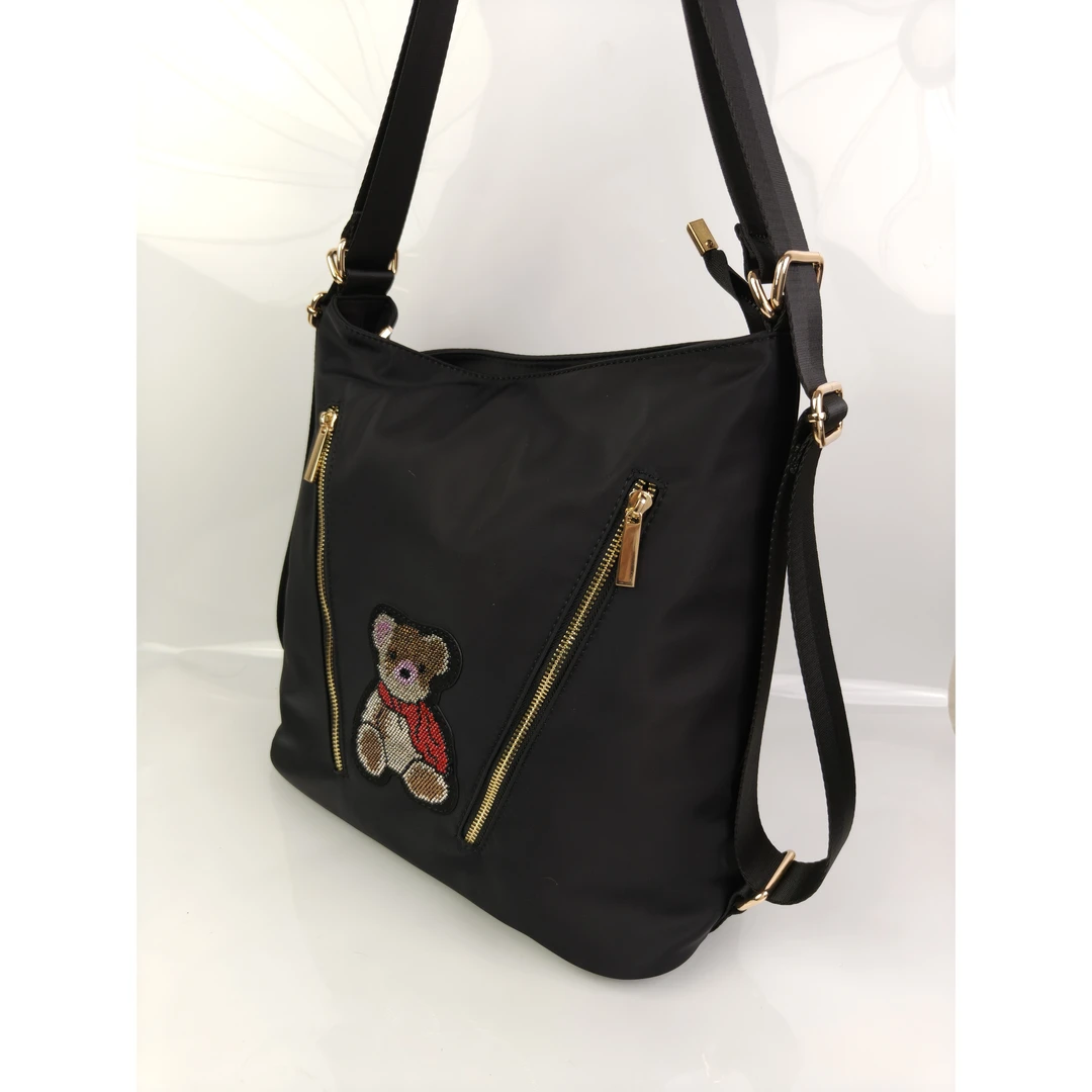 单根复古托特包熊单肩基本单肩包布包肩包民族风