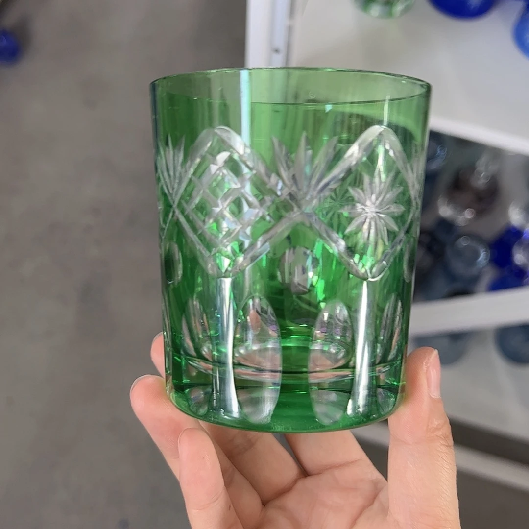水晶玻璃高脚款微瑕一个