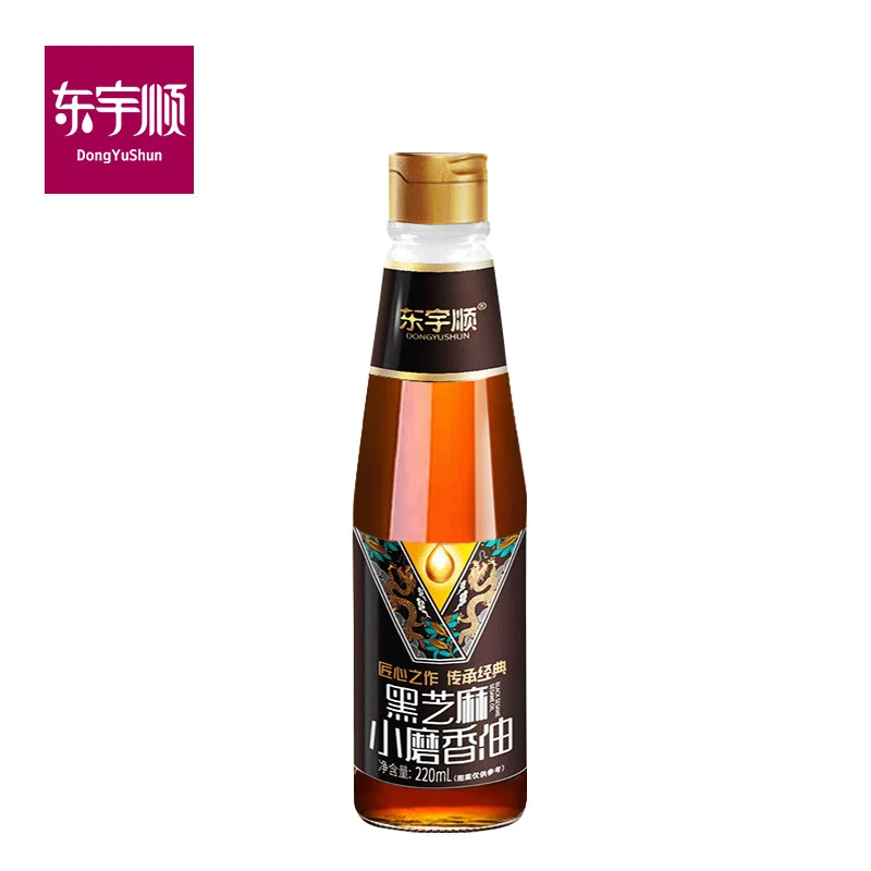 DongYuShun/东宇顺纯正黑芝麻小磨香油一级220毫升瓶装