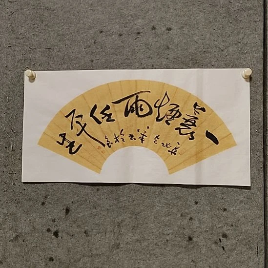 书法宋秉民。一蓑烟雨任平生