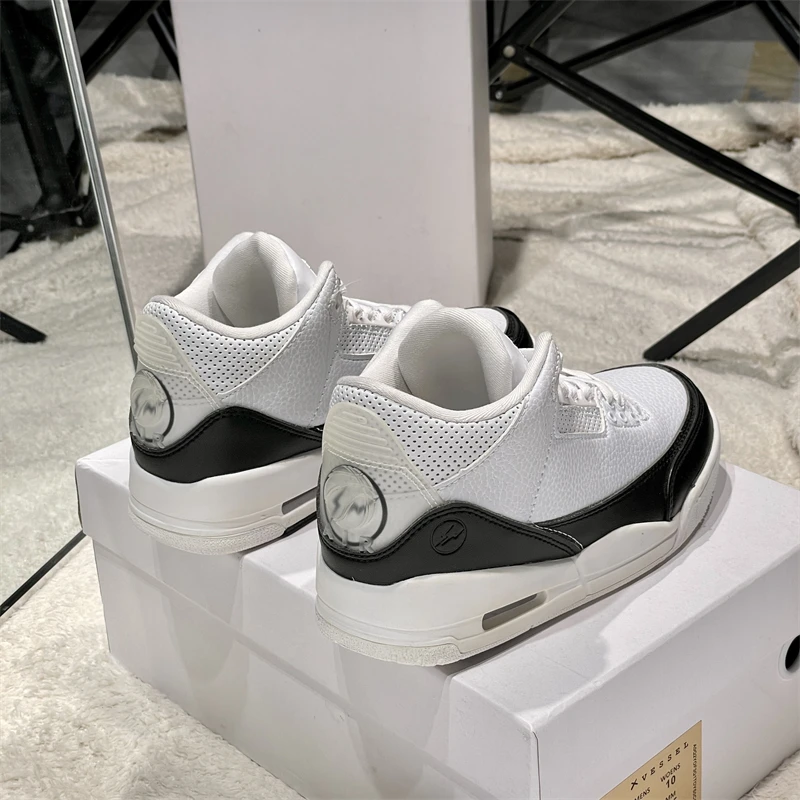 高品质aj3板鞋藤原浩同款莆田国潮2025秋冬白水泥高帮运动篮新款