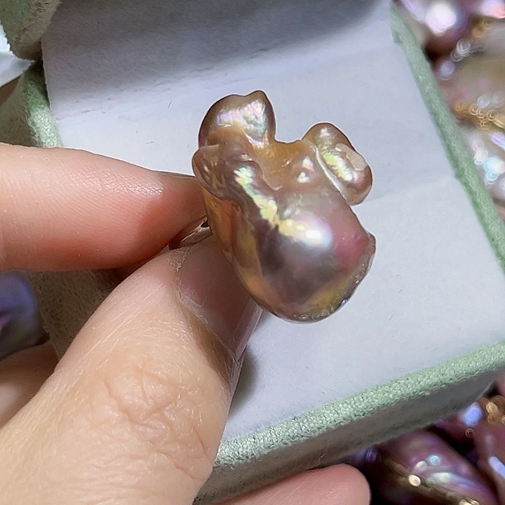 未镶嵌戒指淡水珍珠
